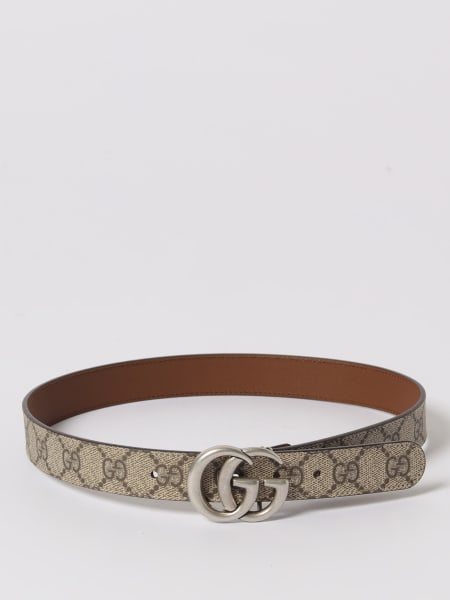 Cintura Gucci in tessuto GG Supreme e pelle