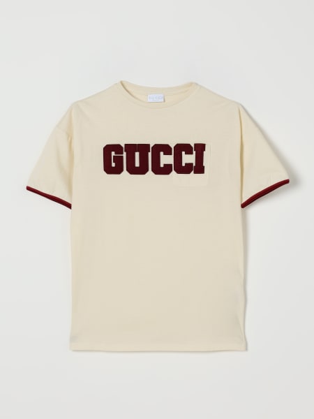 T-shirt in cotone con logo Gucci