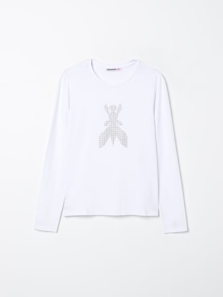 T-shirt Patrizia Pepe in cotone con monogram di strass
