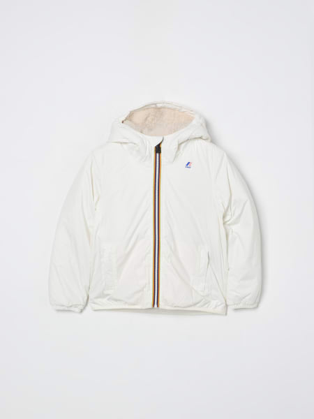 Giubbotto con cappuccio K-Way in nylon