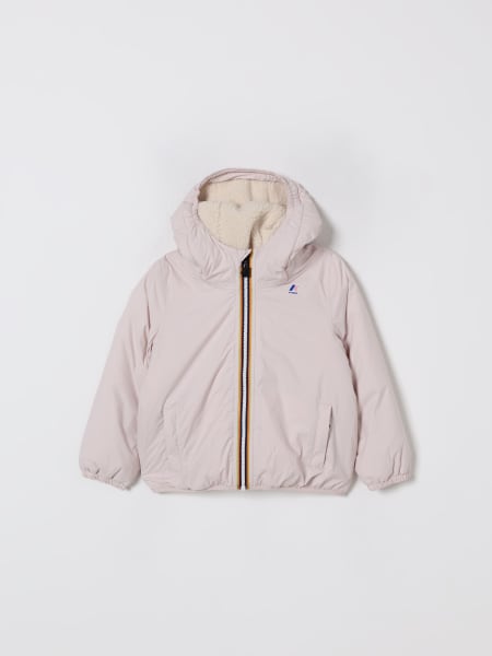 Giubbotto con cappuccio K-Way in nylon