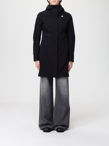 Stephy bonded neoprene lungo slim con cappuccio staccabile