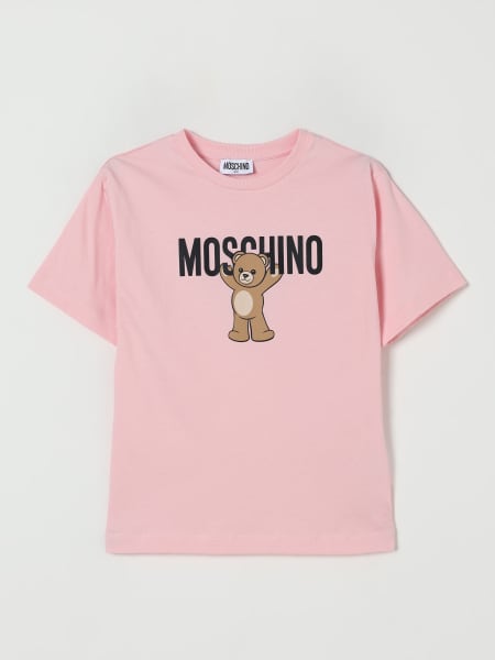 T-shirt in cotone con stampa Teddy Moschino