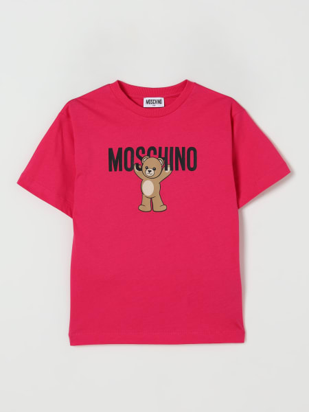 T-shirt in cotone con stampa Teddy Moschino