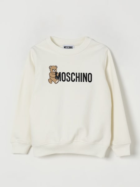 モスキーノ　キッズ　12A くまちゃん　ワッペン付きTシャツ　ホワイト モスキーノ キッズ Tシャツ 半袖 MOSCHINO ブランド 子供服