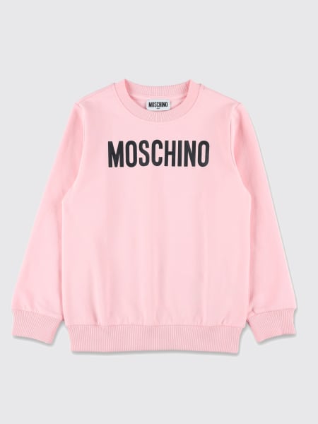 Felpa a girocollo con logo Moschino