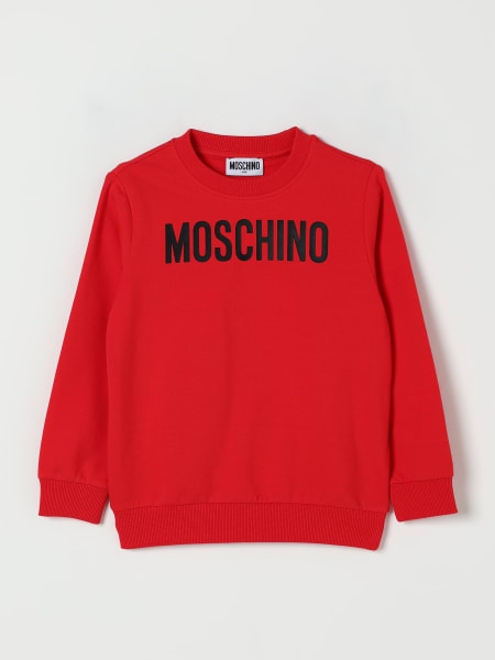 Felpa a girocollo con logo Moschino