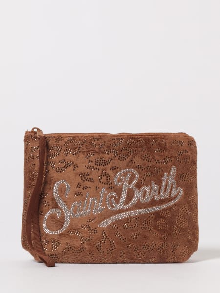 Pochette Aline MC2 Saint Barth in animalier di strass