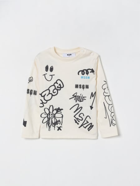 T-shirt in cotone stampata MSGM Kids