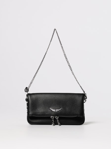 Clutch Rock Nano Zadig & Voltaire in pelle a grana