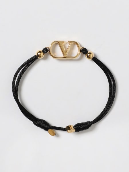Bracciale VLogo Signature Valentino Garavani in ottone e tessuto