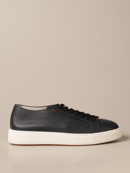 Sneakers Santoni in pelle martellata