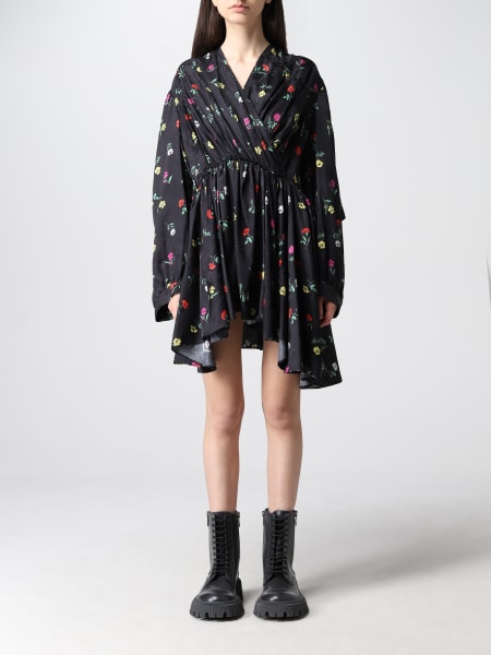 Balenciaga Baby Doll jacquard viscose blend dress