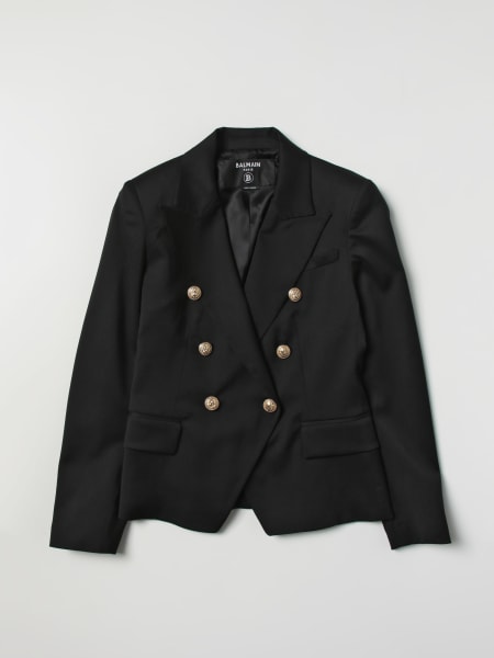 Balmain: Veste fille Balmain Kids