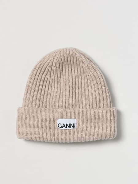 Cappello Ganni in misto lana riciclata a coste