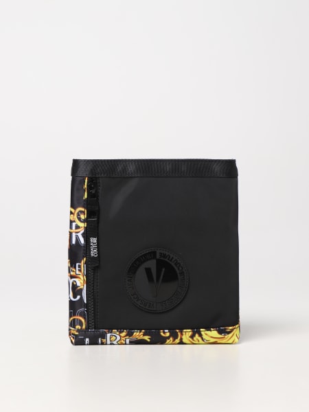 Borsa Versace Jeans Couture nera: Borsa Versace Jeans Couture in nylon