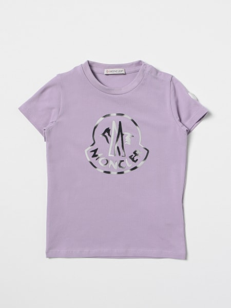 Baby clothes: Moncler cotton T-shirt with printed logo