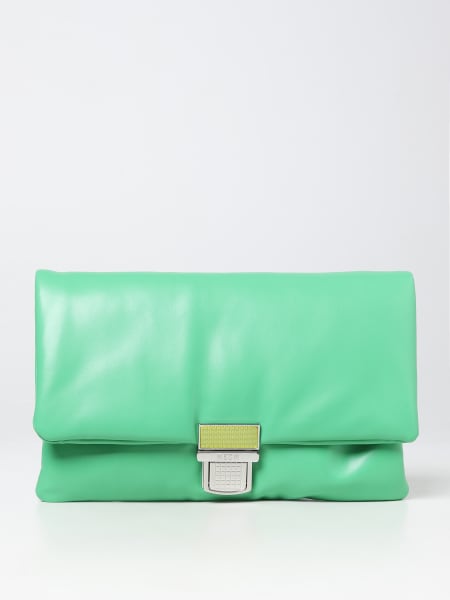 MSGM clutch in synthetic nappa leather