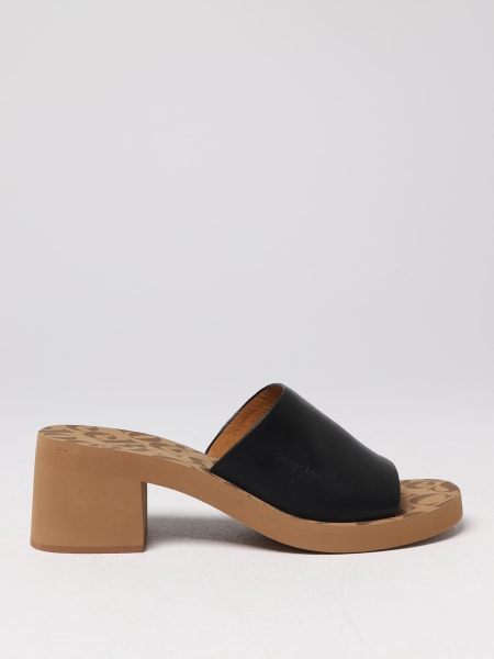 See by Chloé Joline mules in leather and rubber