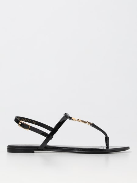 Saint Laurent Cassandra patent leather sandals