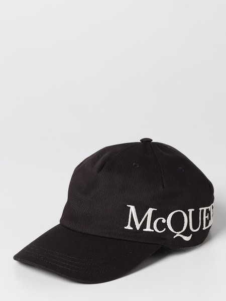 McQueen hat in cotton with embroidered logo