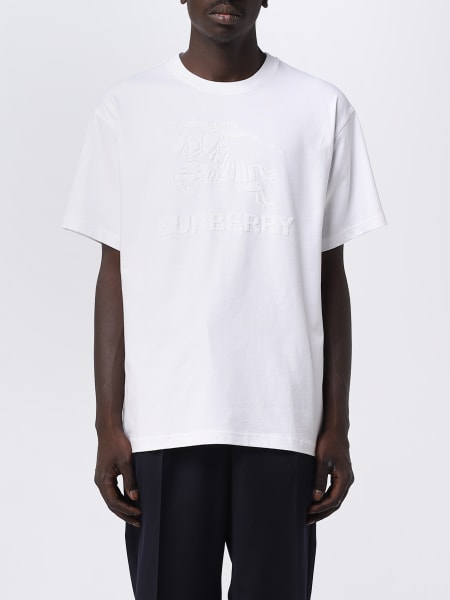 Burberry: T-shirt Burberry in jersey di cotone