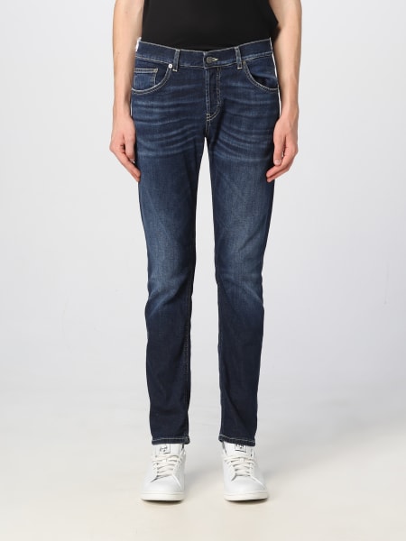 Dondup tight jeans in used effect stretch denim