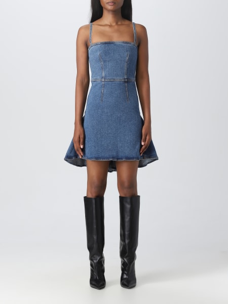 Alexander McQueen dress: Alexander McQueen dress in denim