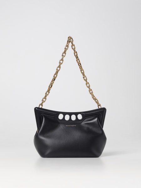 McQueen The Peak leather bag with shoulder strap