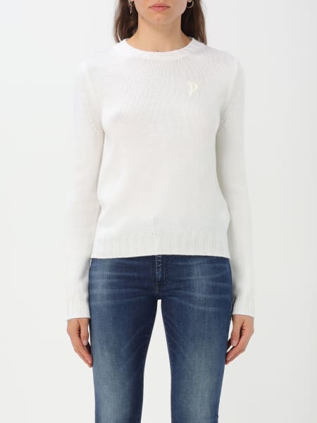 Dondup: Dondup wool sweater with embroidered monogram