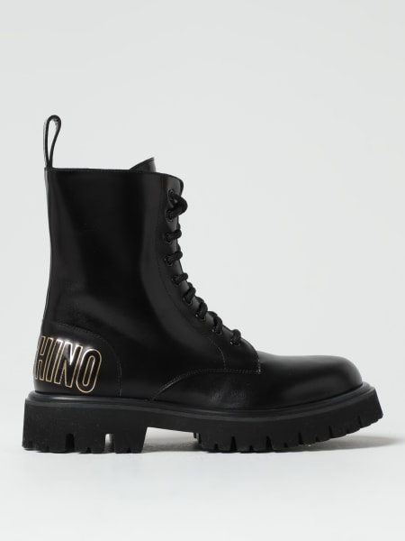 Moschino Couture leather ankle boots with zip