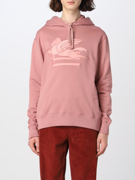 Men's Etro: Etro sweatshirt in cotton with Pegasus embroidery