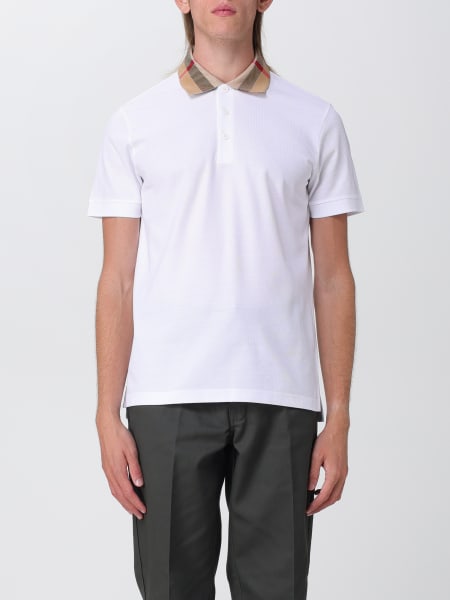 Burberry polo shirt in pique cotton