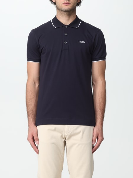 Zegna polo shirt in stretch cotton