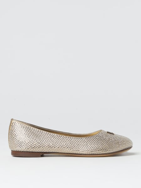 Dolce & Gabbana ballerinas in leather and rhinestones