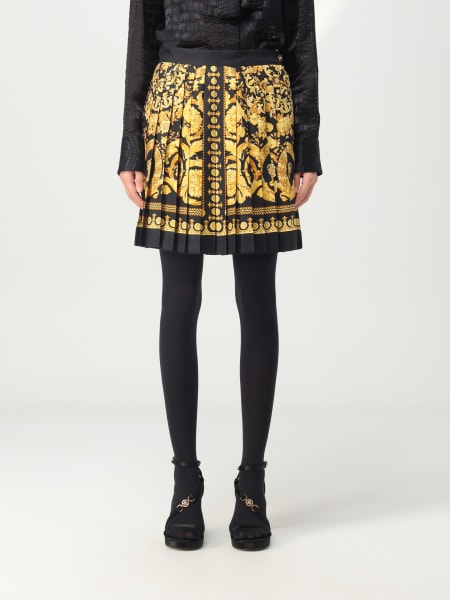 Versace skirt in silk with baroque print