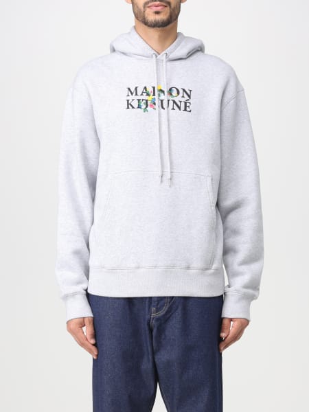 Maison Kitsuné cotton sweatshirt with logo and embroidery