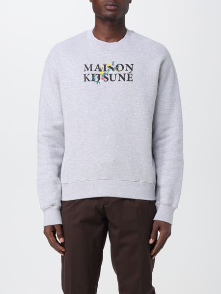 Maison Kitsuné cotton sweatshirt with logo and embroidery