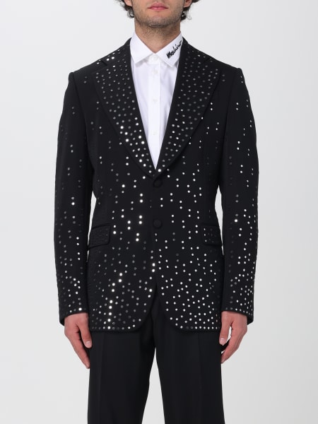 Moschino: Blazer Moschino Couture in lana con strass