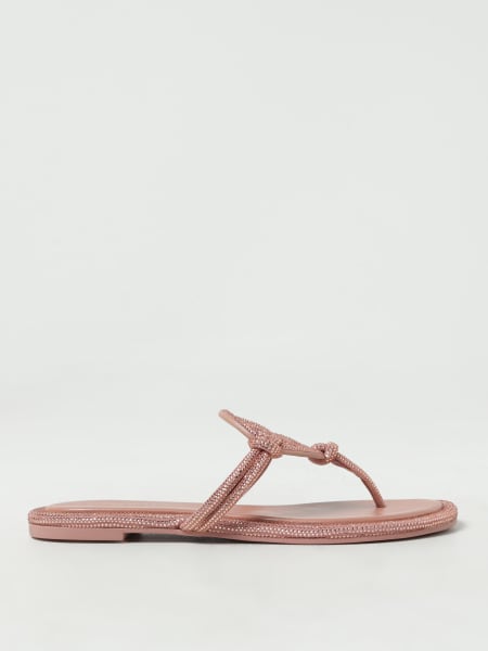 Tory Burch Miller flip flops in suede with rhinestones