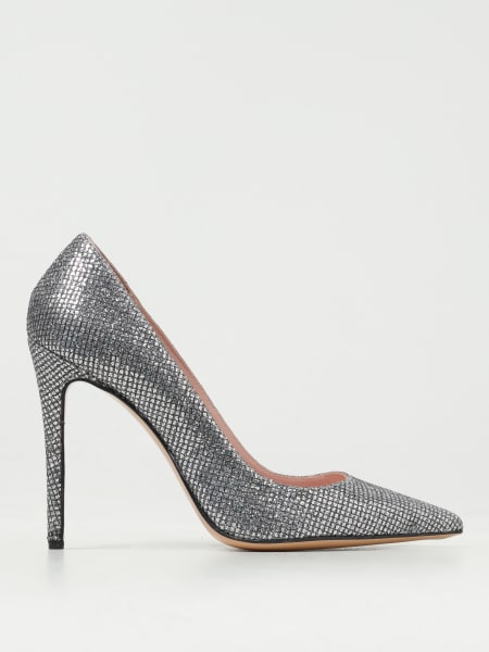 Anna F. leather pumps with all-over glitter