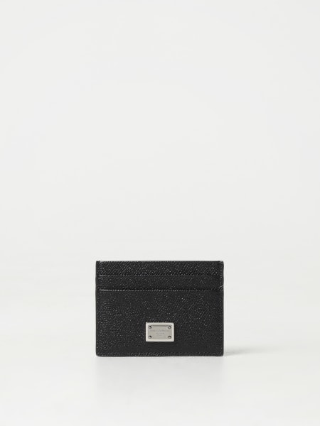 Dolce & Gabbana credit card holder in grained leather