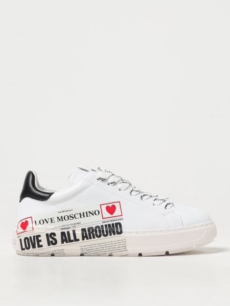 Sneakers Love Moschino in pelle con logo