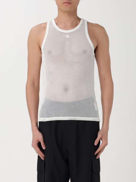 Courrèges cotton mesh tank top