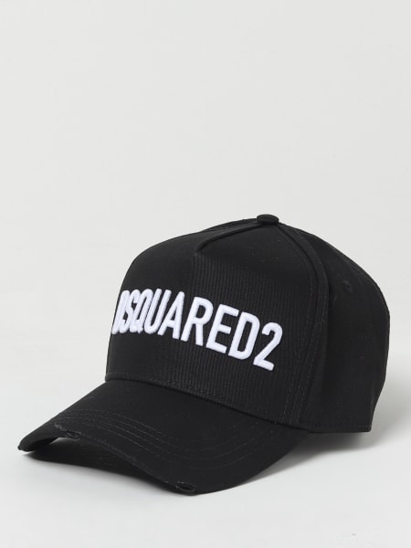 Cappello Dsquared2 in cotone con logo ricamato