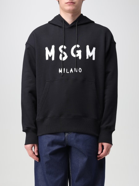 MSGM: Felpa MSGM in jersey con cappuccio