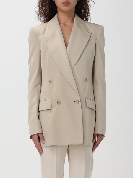 アウターその他 STELLA MCCARTNEY Woman Blazer Beige 6500873DU701 2600 STELLA MCCARTNEY + NET SUSTAIN woven blazer | NET-A-PORTER