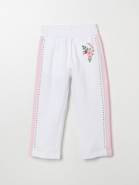 Monnalisa x Barbie jersey track pants - White