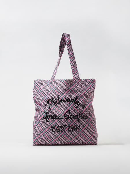Borsa Philosophy Di Lorenzo Serafini in tessuto stampato