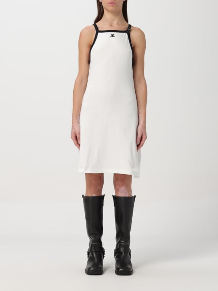 White dress: Dress woman CourrÈges